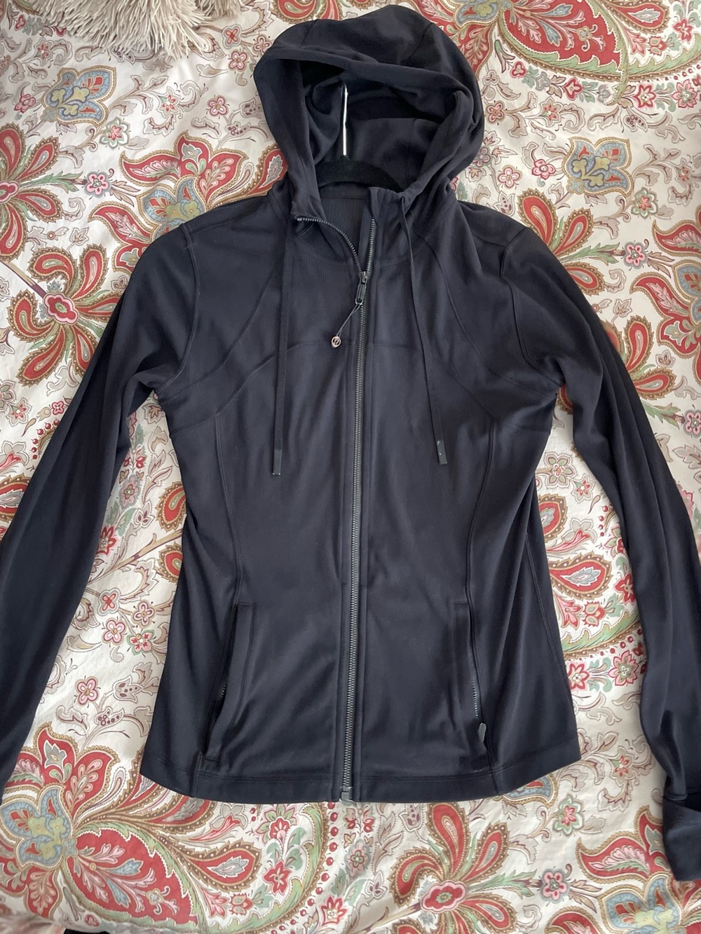Lululemon Define Nulu Black Hooded Zip Jacket 10!!!!